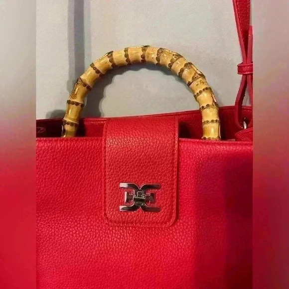 Sam Edelman Ruby Red Satchel/Crossbody w/Bamboo
Style Handle - Picture 14 of 16